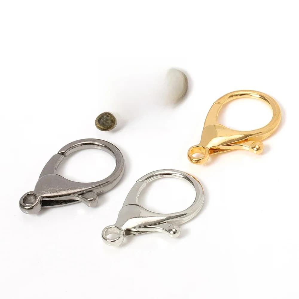 10 pièces 35mm gros fermoirs à homard porte-clés crochet connecteur pour bricolage porte-clés faisant des accessoires pour la fabrication de bijoux artisanat en gros