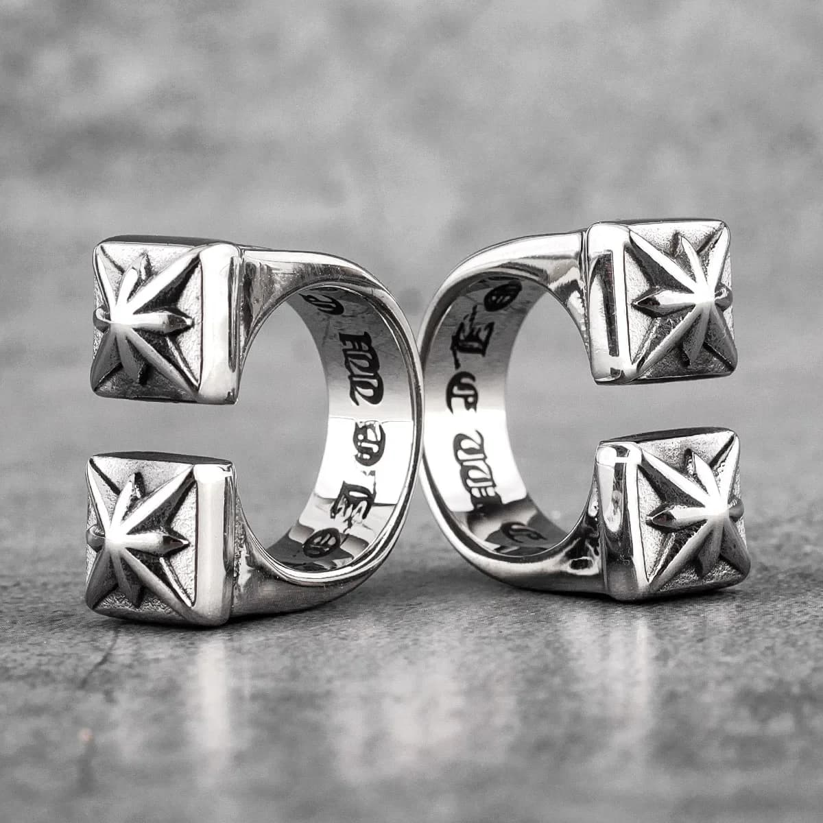 Bagues Vintage gothiques en acier inoxydable pour hommes, anneau ouvert Punk Unique pour femmes, petit ami motard, bijoux, cadeau créatif, vente en gros
