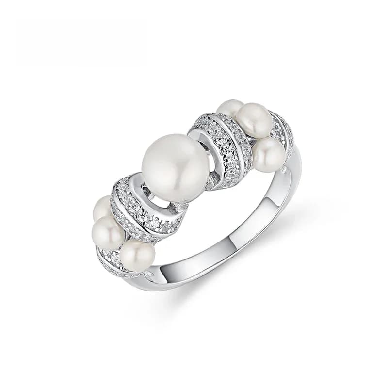 Laya Zcomprend-Bague en argent regardé 925 avec perle d'eau douce naturelle pour femme, bijoux de personnalité, cadeau original, haute qualité