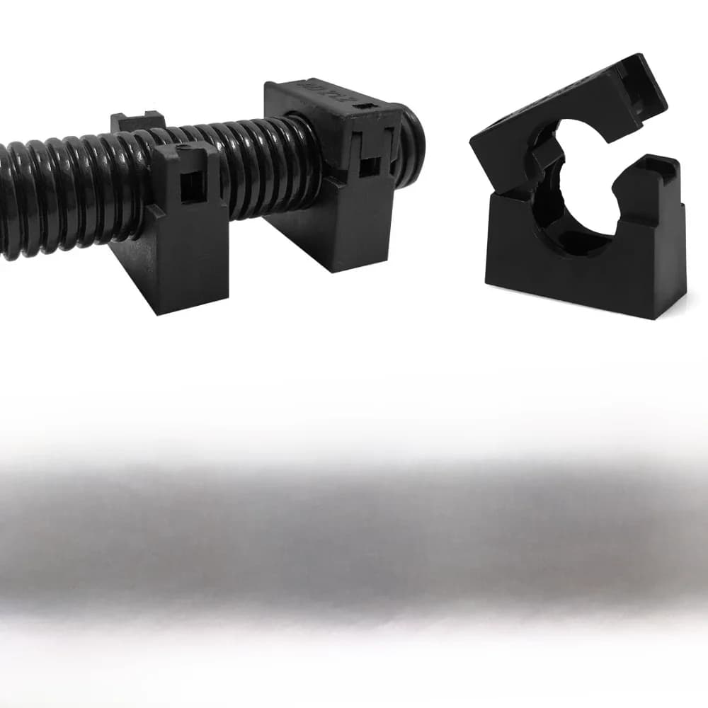 Colliers de serrage en PVC, support de tuyau d'eau, câble métallique, support de fibre, soufflet de tuyau, cerceau, raccords électriques, évaluation, 10-28mm, 5 pièces