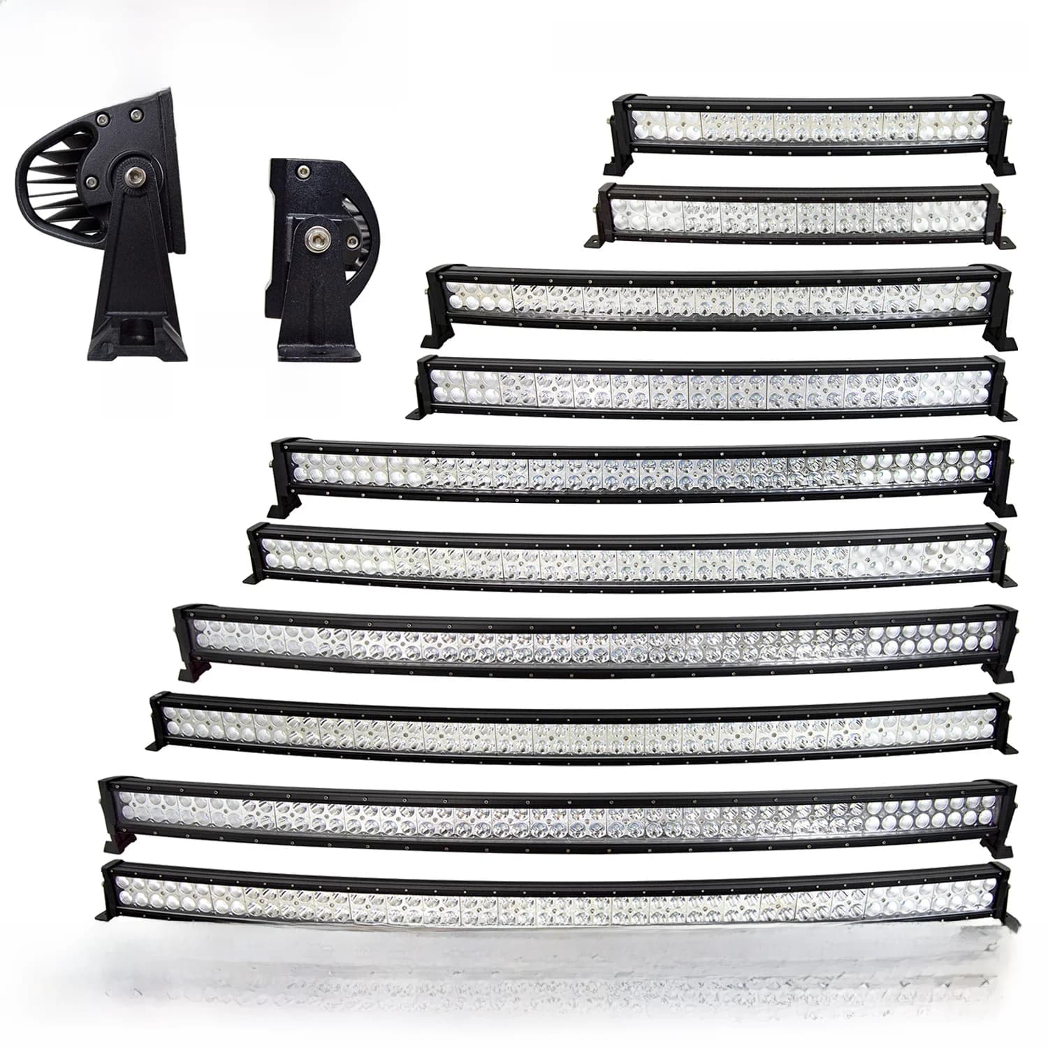 Barre lumineuse LED incurvée pour toit de voiture SUV, 22 32 42 52 pouces, pour Jeep Chevy Dodge 4runner, 4x4 4WD, camion tout-terrain, pick-up, pare-chocs, antibrouillard