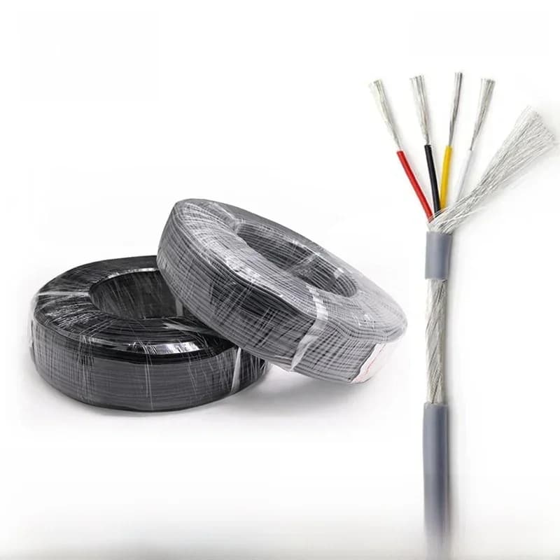 Câble de blindage de signal audio de canal de ligne d'amplificateur à fil blindé, gris, haute qualité, corde 2547, 2 cœurs, 3 cœurs, 4 cœurs, 5 cœurs, 6 cœurs, 7 cœurs, 8 cœurs, 1 m, 2 m, 5 m, 10 m,