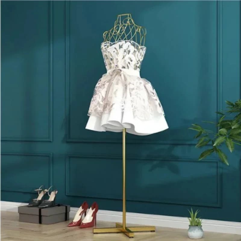 Présentoir de mannequin pour femmes, cintre mi-long, modèle de vêtements élégants pour exposition de mariée et de mode