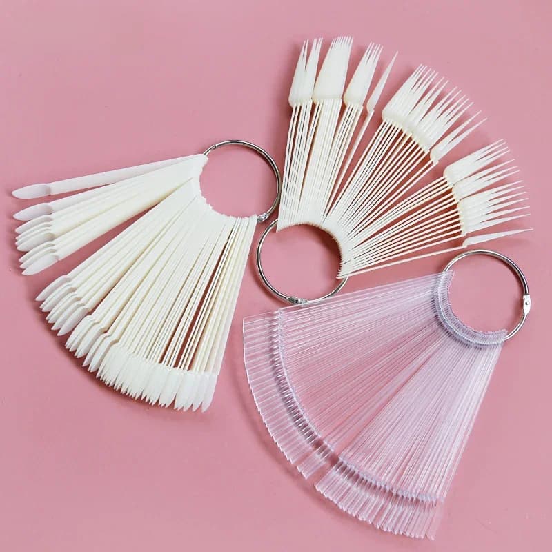 Bâtons d'affichage des ongles, échantillons de faux ongles, vernis Gel, pratique, couleurs naturelles claires, panneau d'affichage pour outils d'art des ongles