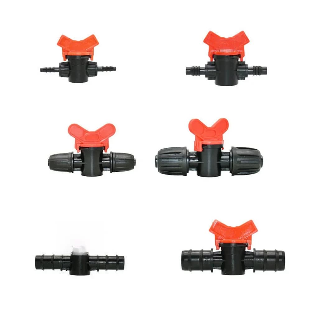 Tuyau d'irrigation goutte à goutte 4mm/8mm/10mm/12mm/14mm/16mm/19mm, robinet de jardin, Valve d'irrigation, tuyau d'eau, Tube Pe