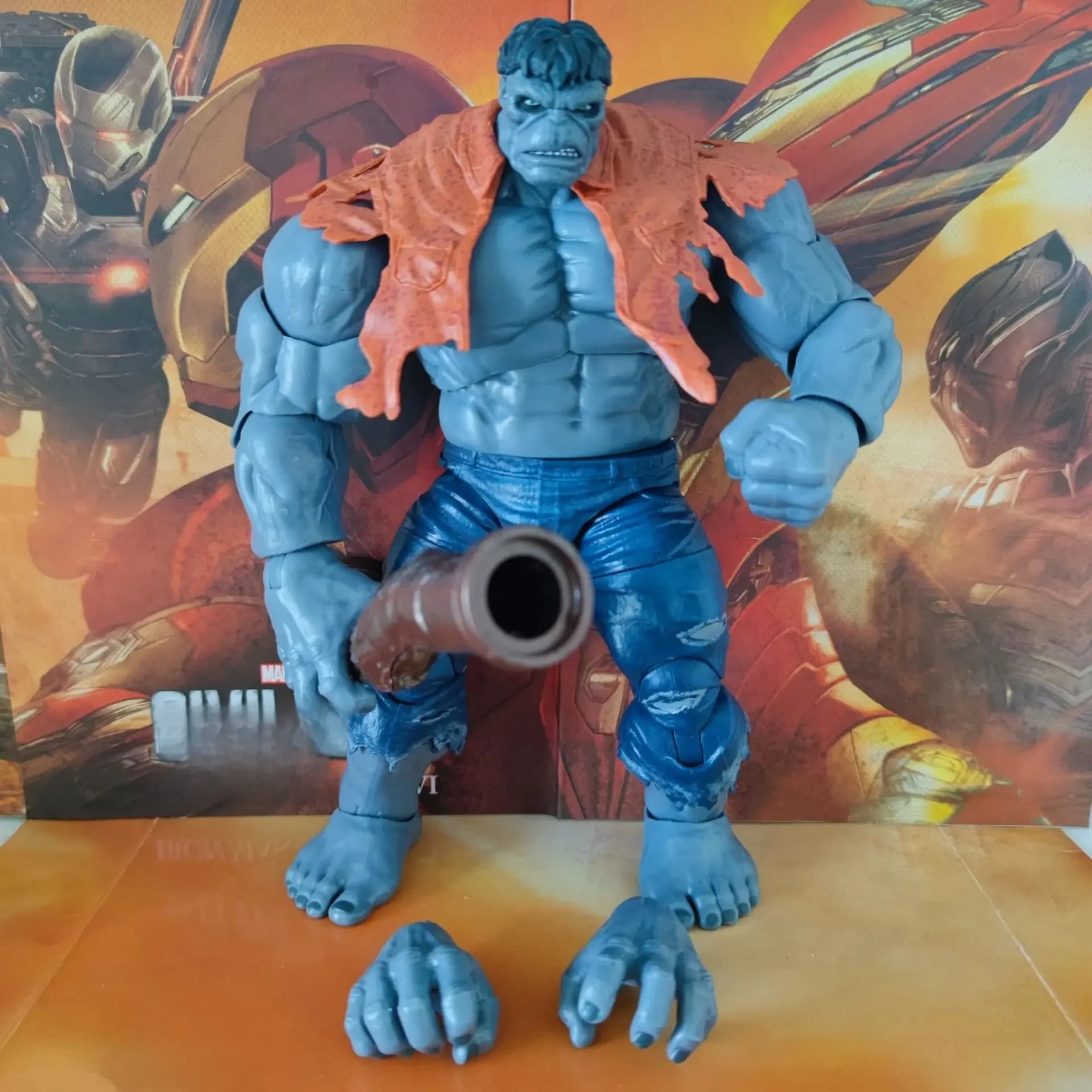Marvel Legends 80e anniversaire Hulk incroyable gris figurine d'action 8" en vrac