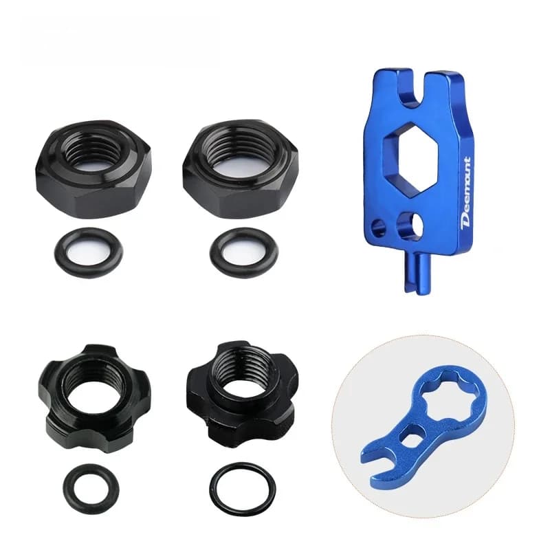 Écrous en aluminium pour vélo Schrader Presta, fixation de Valve, anneau fileté, rondelles d'arbre A/V F/V, autocollants de protection de jante