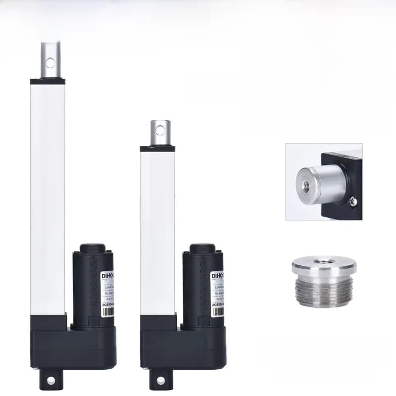 Actionneur linéaire électrique 1500N DC24V 30W, moteur 50mm 150mm 250mm 350mm 500MM 550mm 700mm 800mm 1000mm, course personnalisée