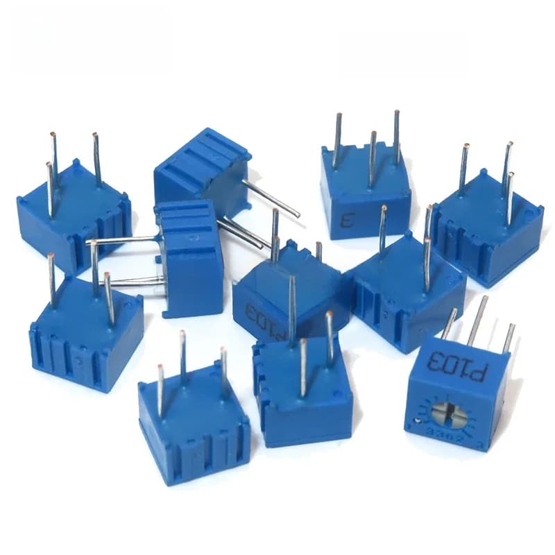 Potentiomètre Tondeuse Trimpo, série 3362P, 02/10/2018 101 201 501 102 202 502 103, 3362 500R 1K 2K 5K 10K 20K 50K 100K 2M, 10 pièces