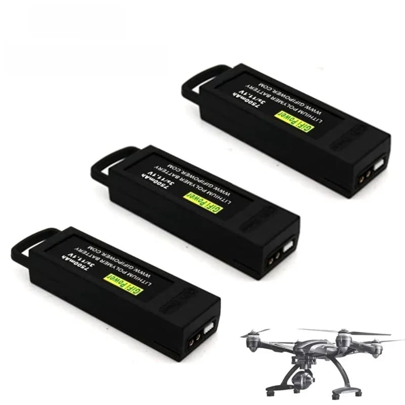 Batterie Lipo de vol pour importateur RC Yuneseats, mise à niveau GiFi 3S, Q500, Q500 +, Q500, 4K, Q500 + PRO, 11.1V, 7500mAh