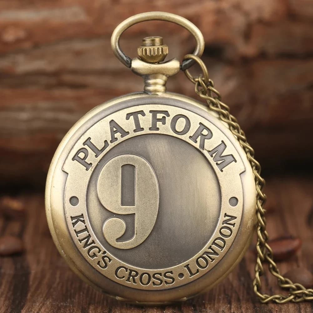 Montre de Poche à Quartz Rétro en Bronze pour Homme et Femme, Anzlog, Cadran à Numérisation Arabe, Collier Fin, Pendentif, Cadeau, 9 3/4