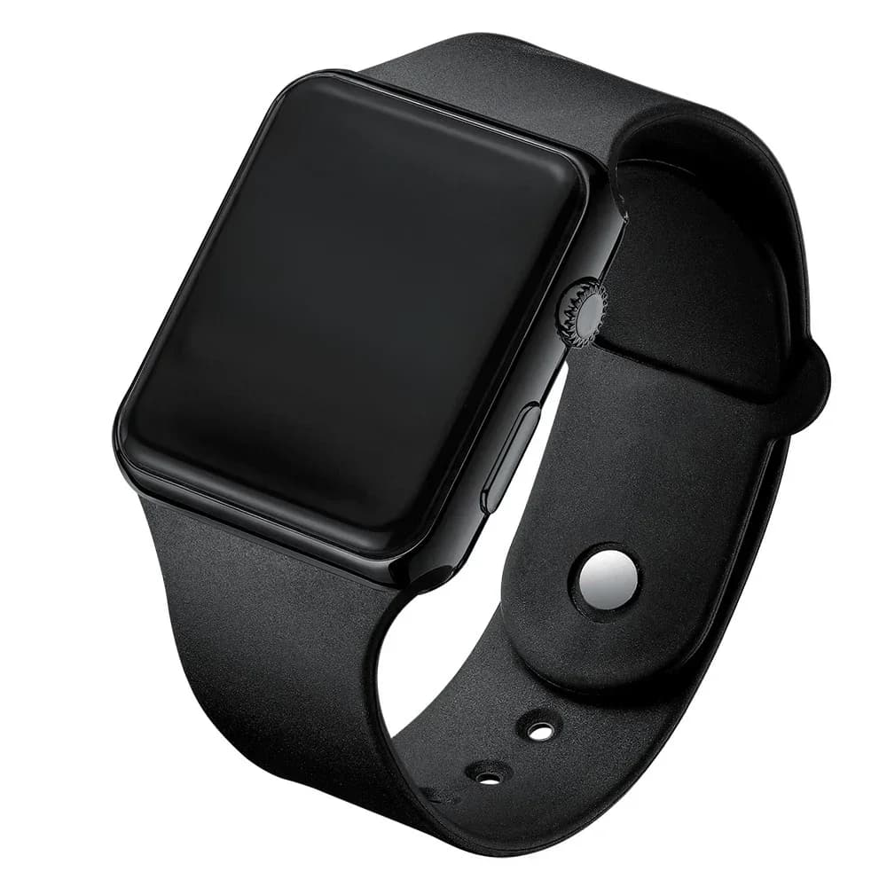 Montres numériques pour hommes et femmes, montre-bracelet électronique à LED, mode décontractée, silicone simple, horloge féminine