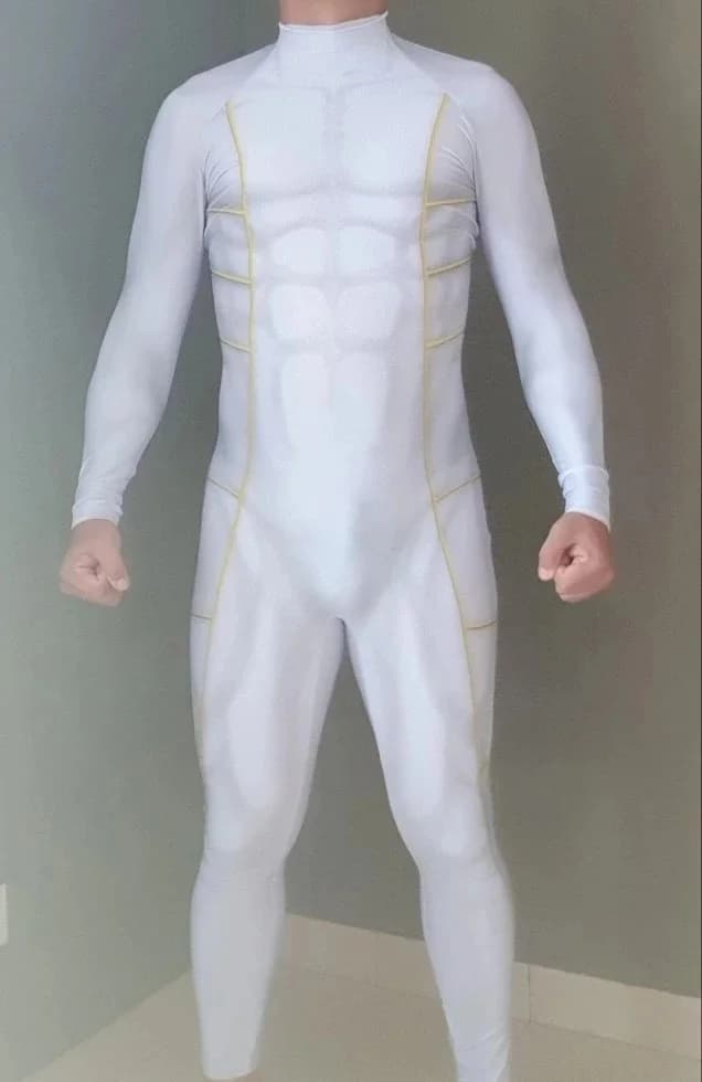Costume de Cosplay Kyoryu Sentai blanc, impression 3D, Kyoryu Sentai Zyuranger Ranger, Costumes de Cosplay Green Rangers Zentai, juste body