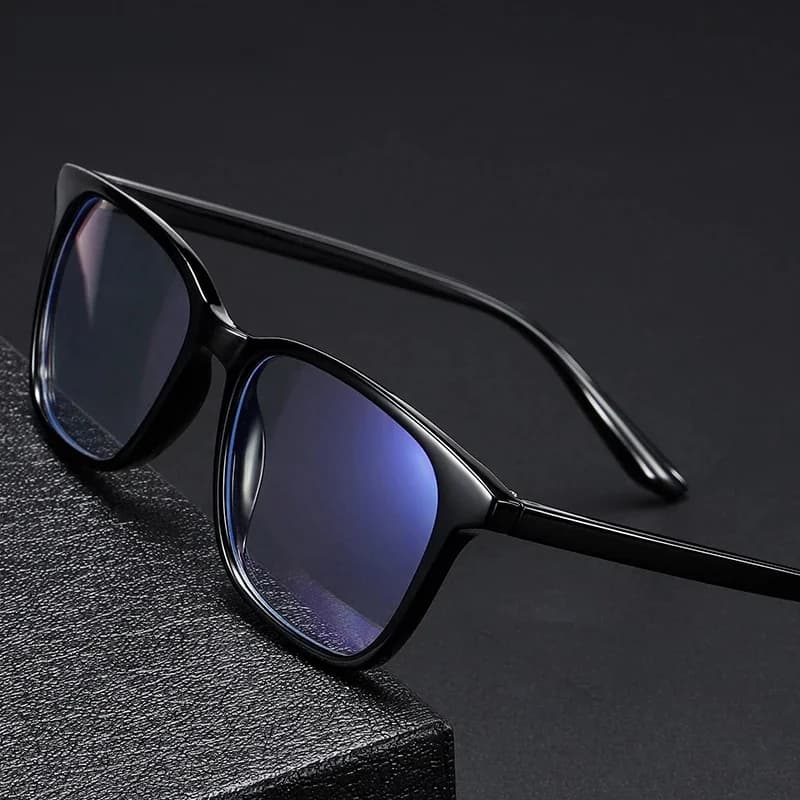 Lunettes plates transparentes anti-bleu pour hommes et femmes, monture carrée rétro, lunettes de niche artistiques, Tr90, nouveau