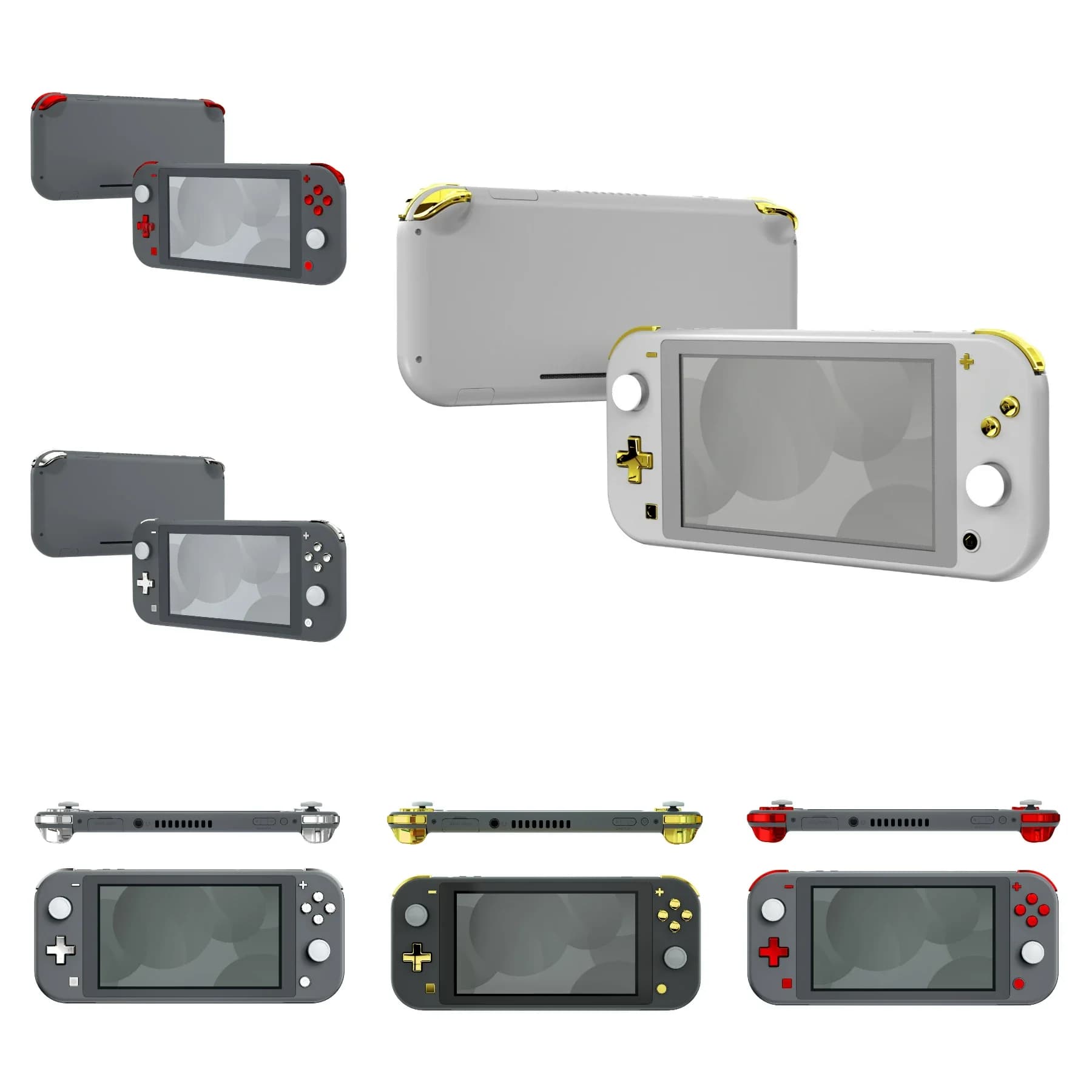 EXtremeRate-Kit complet de réparation de boutons avec outils, pour NS Switch Lite, remplacement ABXY Home Capture prédire DSub L R ZL ZR Trigger