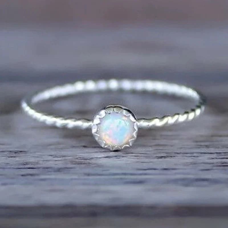 ZDADAN-Bague opale en argent regardé 925 pour femme, bijoux de mariage, cadeau de fête