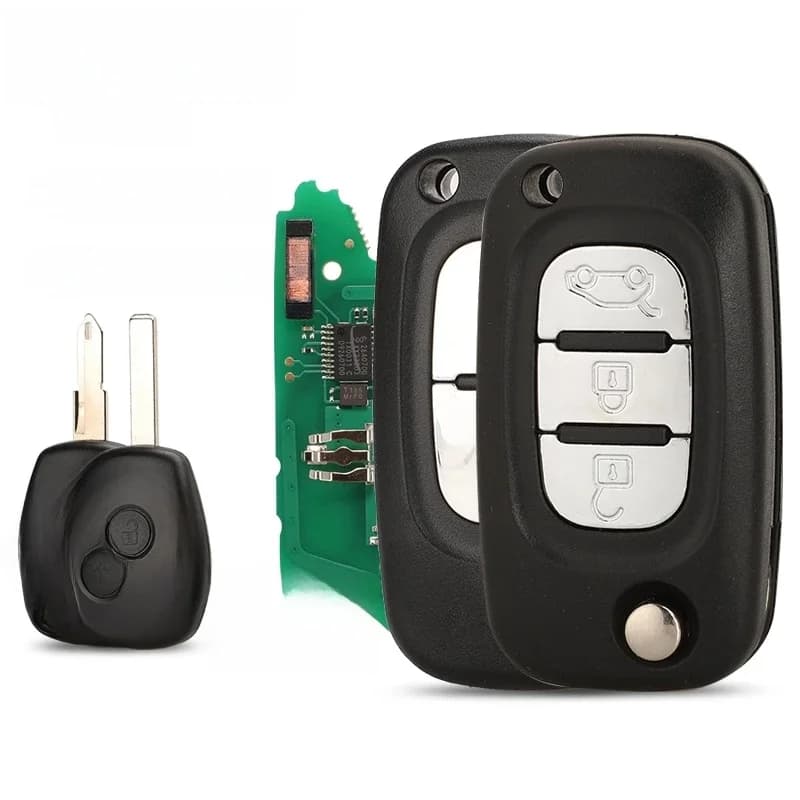 Jingyuqin 2/3BTN télécommande de voiture modifiée Flip 433Mhz ID46-7946 /7947 pour Renault Vivaro Movano contrôleur de circulation Kangoo Clio Dacia