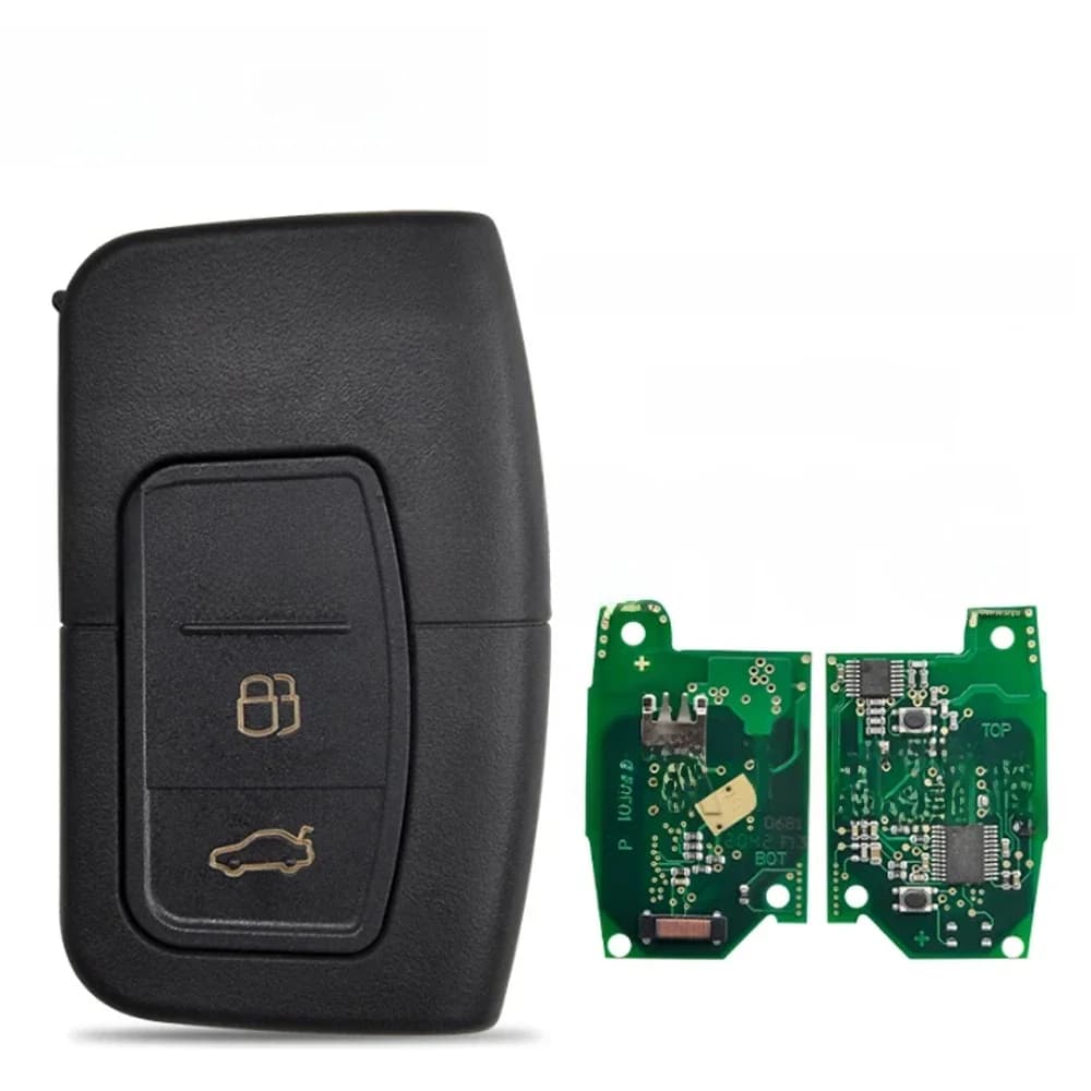 Datong World – clé de voiture à distance, compatible avec Ford Focus Kuga C-Max MK2 Mondeo Galaxy 434FSK, carte de proximité sans clé