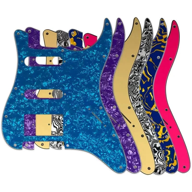 JEParts-Plaque anti-rayures pour États-Unis et Mexique, Fd Strat, 11 trous, HSS PAF Humbucker, garde JE514, pas de trou de contrôle
