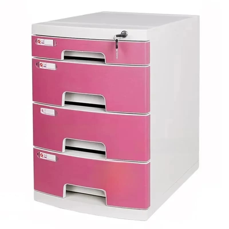 Tiroirs à fichiers en plastique de taille A4 avec serrure, boîte de rangement de reçus de bureau, organisateur de documents de bureau
