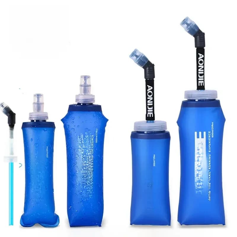 AONIJIE E885 nouvelle bouteille d'eau pliable en Silicone en plein air voyage Sport course cyclisme bouilloire matériau souple sain 250- 600ML