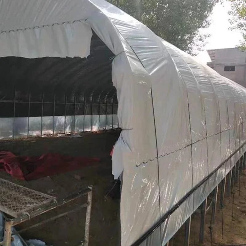 Film isolant en plastique noir et blanc pour jardin extérieur, serre de 10m de large, entrepôts, semis, plantation