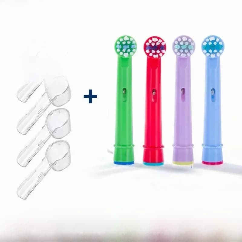 Têtes de brosse à dents de rechange pour enfants, 4 pièces, pour brosse à dents électrique oral-b, adaptée à Advance Power/3D Excel/Triumph/Pro Healt