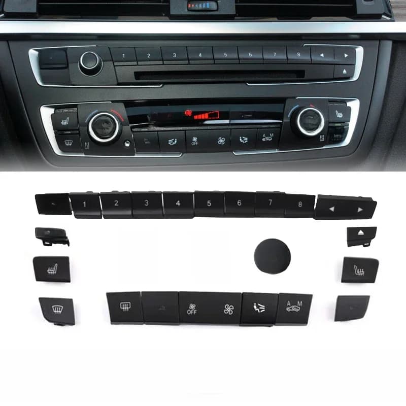 Prada board-Bouton de contrôle de la température de climatisation AC, BMW Série 1, 2, 3, 4 F, F20, F21, F22, F30, F35, F34, F36
