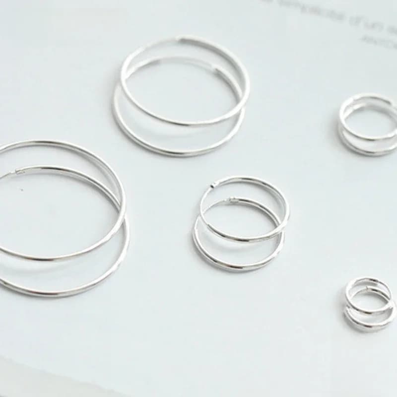 ZDADAN 925 boucles d'oreilles rondes en argent Sterling pour femmes accessoires de bijoux de mode en gros