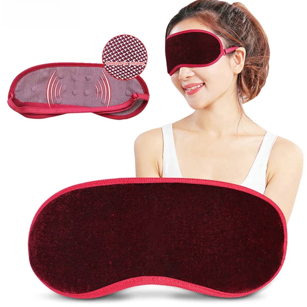 Tcare soins des yeux Tourmaline infrarouge lointain rayon masseur oculaire soulagement de la Fatigue sommeil profond masques pour les yeux ombre couverture bandeau magnétique