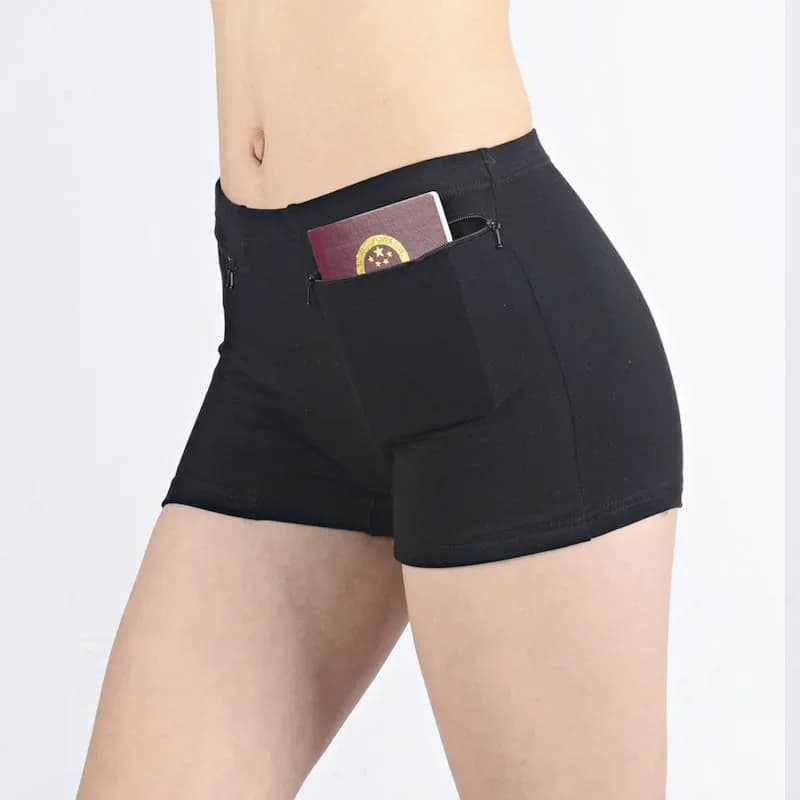 Pantalon de sécurité antivol pour femmes, short doux, Boxer en coton, sous-jupe d'été avec poches, sous-vêtements féminins, short de sécurité