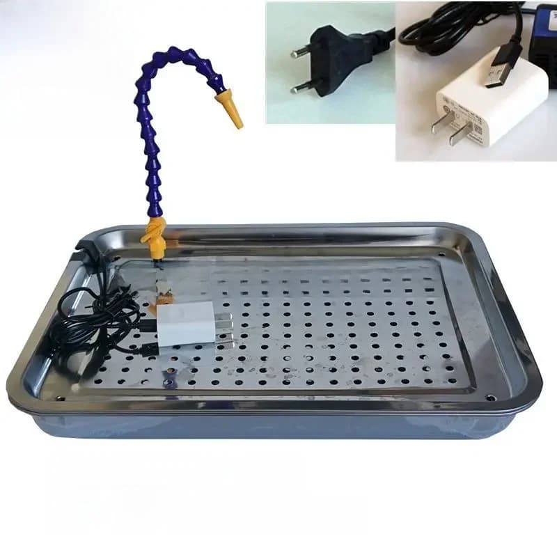 Jade outils de sculpture, circulation d'eau dispositif de refroidissement goutte à goutte, découpe de Jade polissage table de travail pompe à eau USB avec plateau