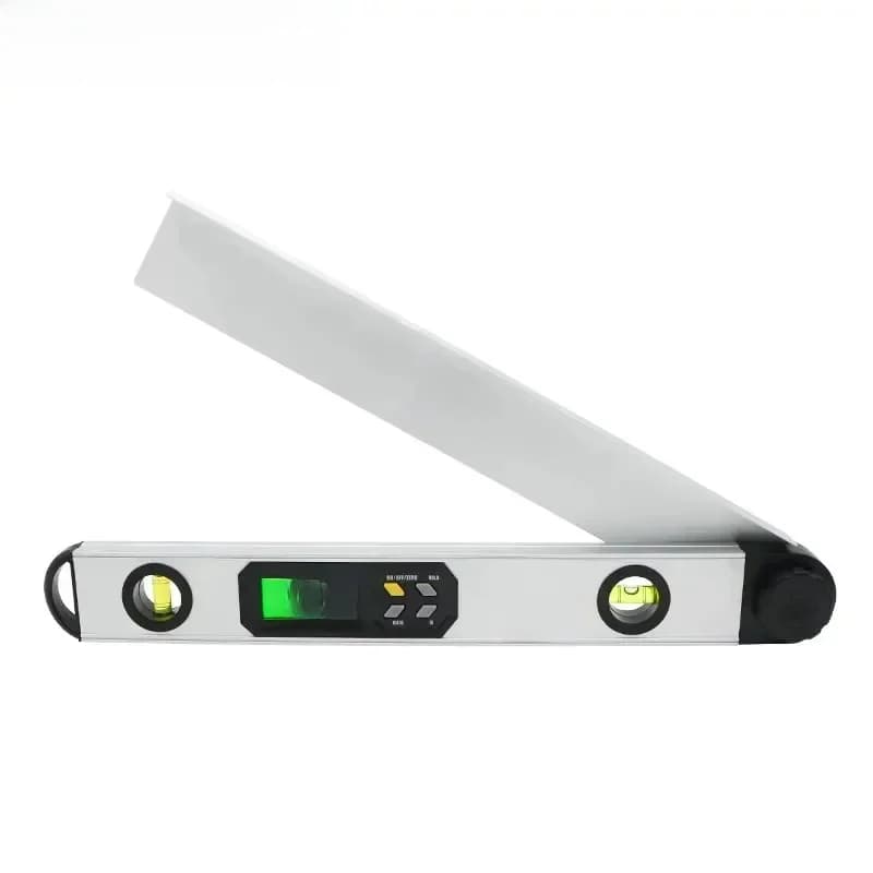 SHAHE Détecteur d'angle numérique 0-225 ° Rapporteur numérique avec règle de mesure, outil de niveau à bulle horizontal et vertical