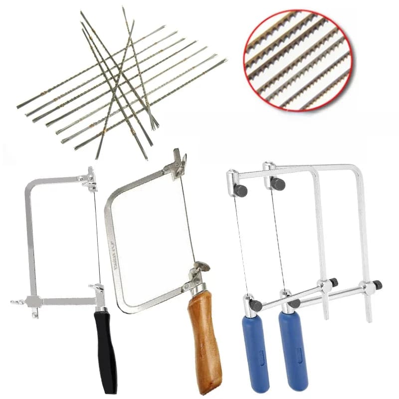 Scie en U manuelle pour le travail du bois, scie à rosettes, outils de menuiserie ou lames de scie