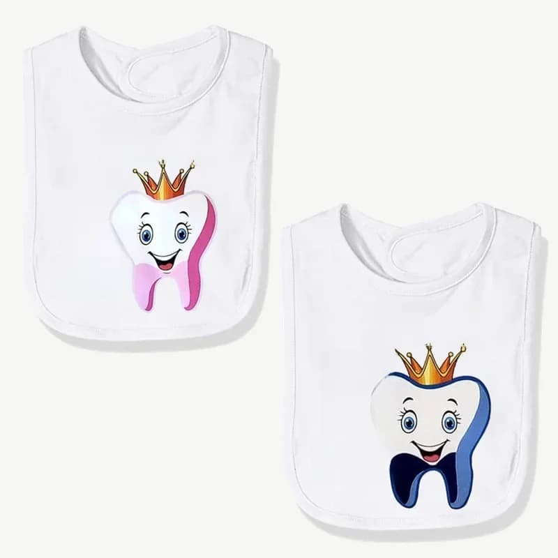 Garçon ou fille j'ai mon premier bavoir à dents bébé douche sexe révéler cadeau présent 1er anniversaire anniversaire fête Photo accessoires