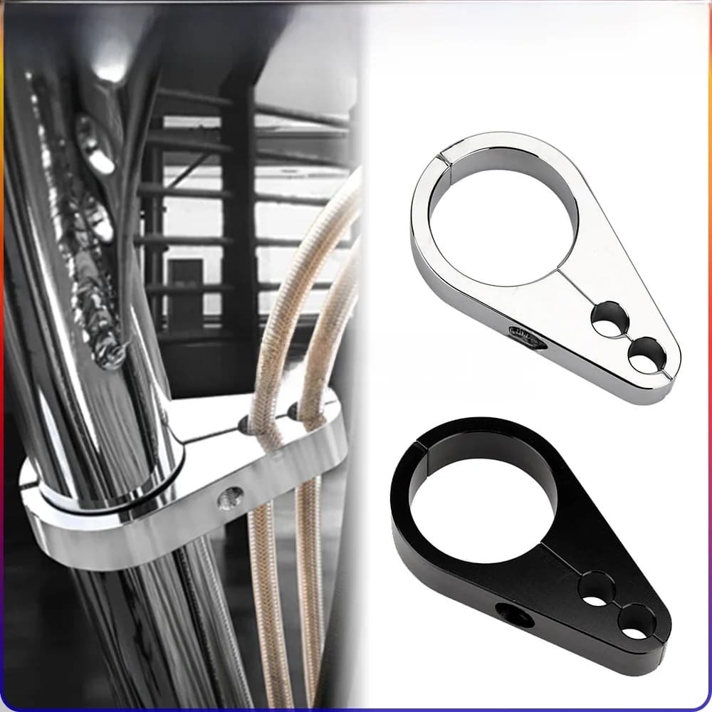 Serre-câble de frein en aluminium CNC, 25mm/32mm, 1 1/4 pouces, double support de câble d'accélérateur, barre de cadre pour Harley Honda Yamaha Suzuki Cafe Racer