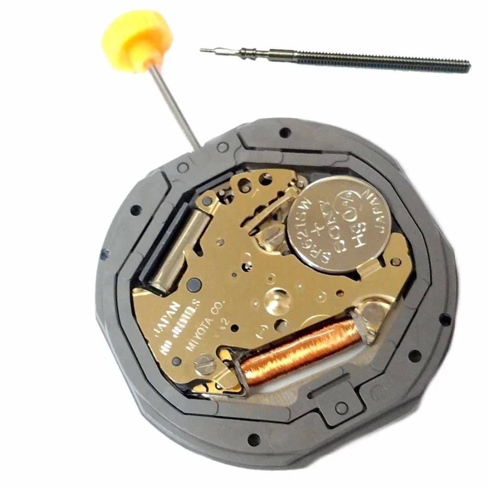 Mouvement de montre à quartz MIYOTA GM12, date à 3 heures, pile incluse