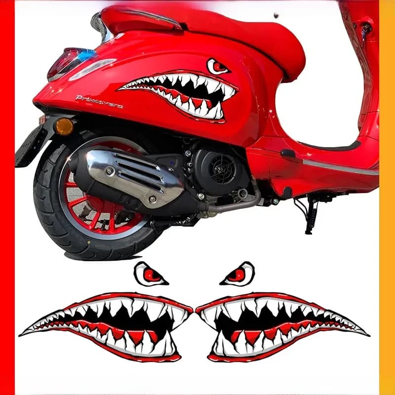 Autocollants réfléchissants pour accessoires de moto, autocollants requin pour Primavera 150 SPRINT 150 GTS 300 ie LXV 125 GTV