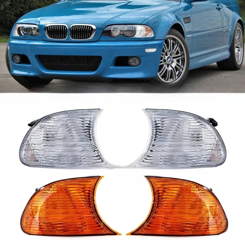 PMDavid-enquêter d'angle latéral, clignotant, lampe antibrouillard, accessoires de voiture pour BMW E46 2 portes, 1998, 1999, 2000, 2001, 63126904300
