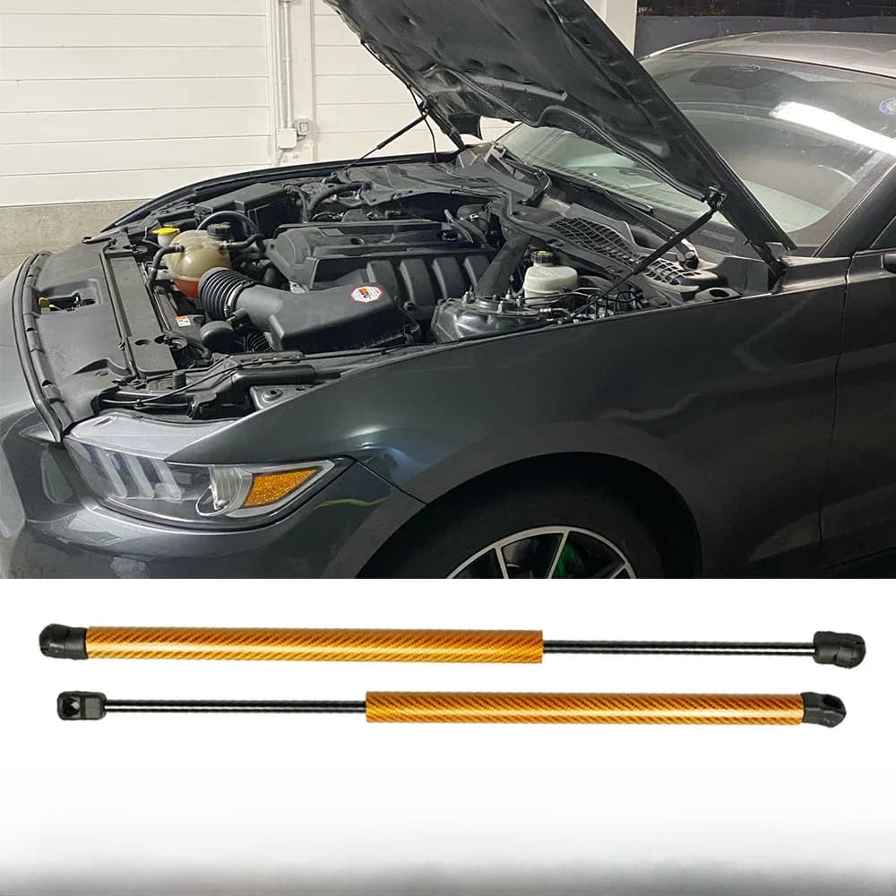 Pour 2015-2022 Ford Mustang MK6 6th Shelby EcoBoost capot avant modifier entretoises à gaz tige de Support de levage accessoire ressorts à gaz amortisseur