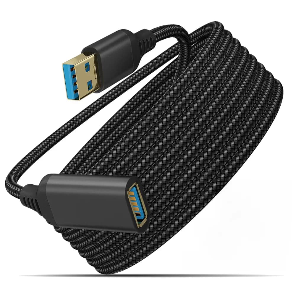 UTHAI – câble de transmission de données USB 3.0 tressé en Nylon, mâle-femelle, haute vitesse, câble d'extension pour ordinateur, caméra, imprimante