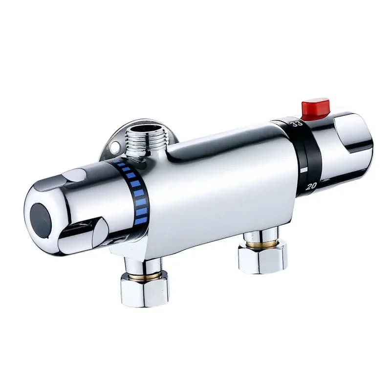 Robinet de contrôle thermostatique pour baignoire et douche, montage mural, chaud et froid, en laiton, pour stations astronomiques