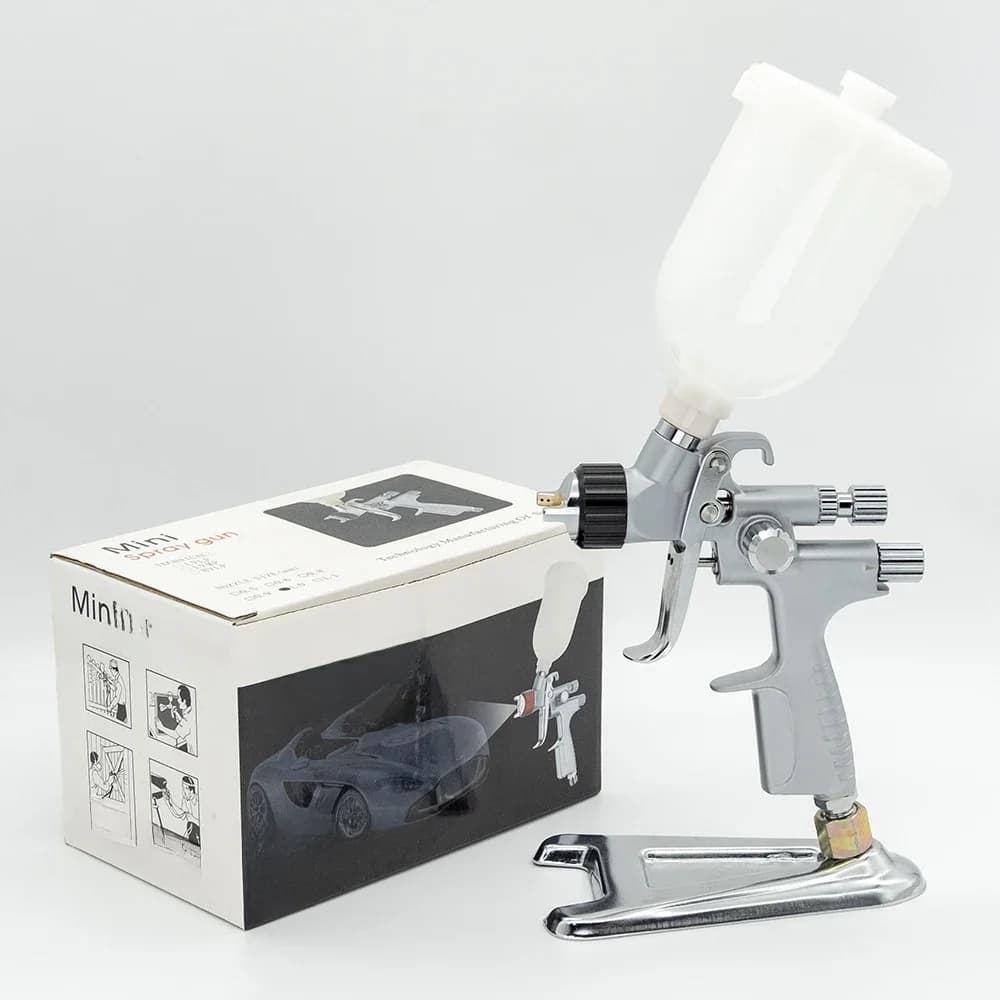 MINI pistolet de pulvérisation de peinture professionnel HVLP, buse de 1.0mm, tasse de 250ml, aérographe pour peinture, aérographe de voiture, pistolet pneumatique