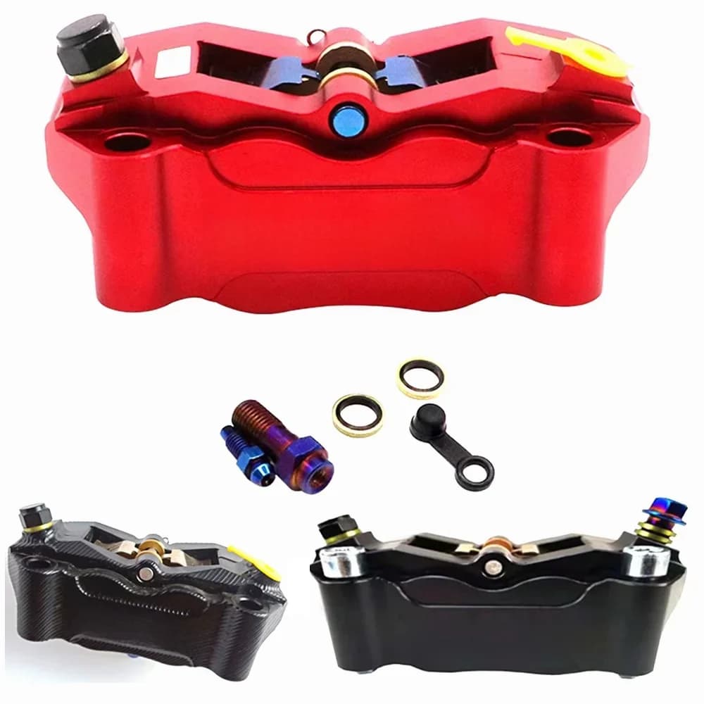 Étrier de frein avant universel pour moto, montage 100mm, pompe de frein radiale à 4 pistons, Honda, Kawasaki, Suzuki, Yamaha, Aerox, BWS, RSZ
