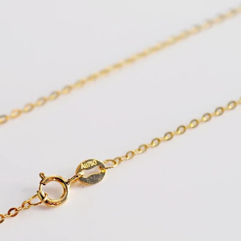 Sinya-Collier en or 18 carats pour femme, brillant à la clavicule, O JOHigh Luster, bonne qualité, dames, fille, utilisation bricolage, promotion, offre spéciale, M750