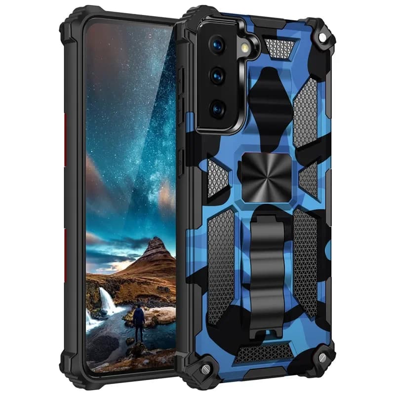 Étui antichoc avec béquille magnétique intégrée pour Samsung Galaxy S22 S23 S24 S25 FE S26 Ultra Note 20 A17 A57 A16 A56