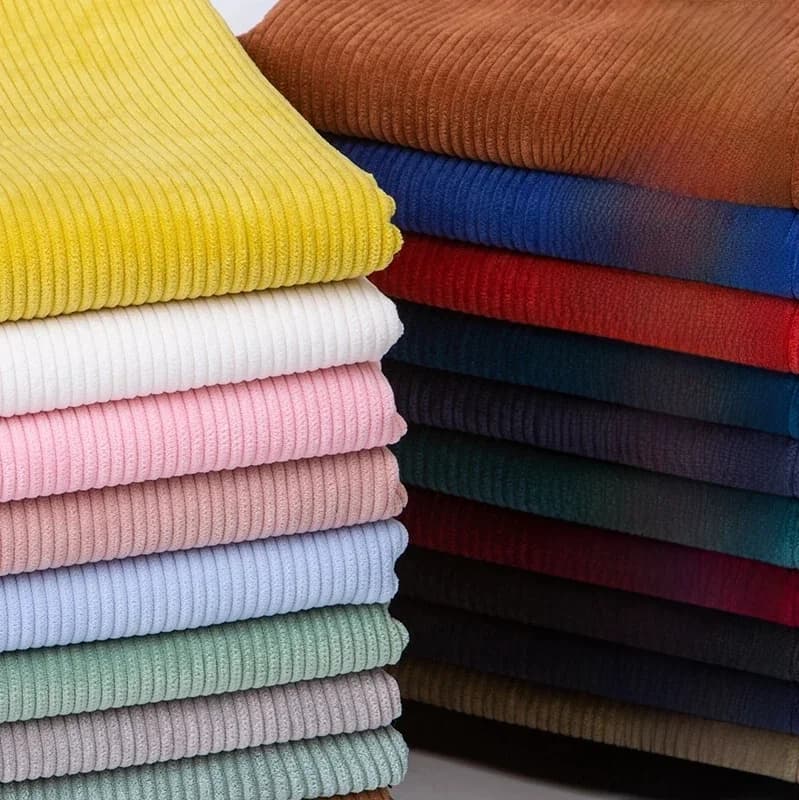 Tissu en velours côtelé épaissi pour chemises, vêtements, robes, pantalons, housses de canapé, taies d'oreiller, manteaux, couture, textile uni, vendu par demi-mètre