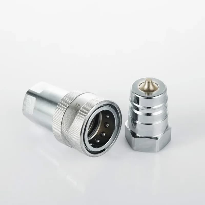 Coumonopoles hydrauliques à déconnexion rapide en acier au carbone, accouplement rapide de type fermé, 1 jeu, 1/8, 1/4, 3/8, 1/2, 1, M10bronchM14X1.5