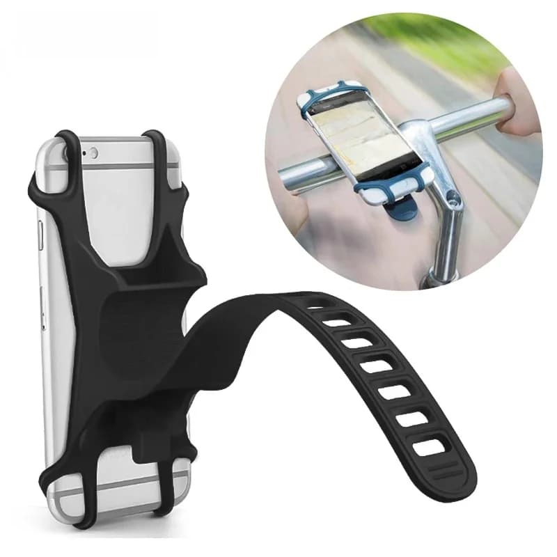 Support universel pour téléphone de vélo en silicone, support de téléphone portable pour guidon de vélo pour iPhone 16 17 Pro Max Plus Samsung Xiaomi