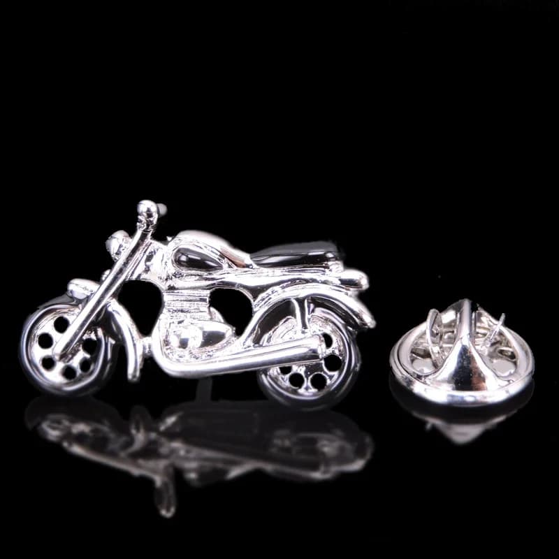 Broche de moto dorée classique pour hommes et femmes, épingle à revers pour vêtements à la mode, sac à dos, Badge, cadeau de fête
